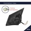 Spieg To1321295 Passenger Side Mirror Replacement For Toyota Corolla 2014-2019 Power Heated Manual Folding W Turn Signal Light