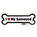 Samoyed Dog Bone Magnet 