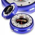 Eparts Universal 6 Hole Steering Wheel Quick Release Hub Adapter Kit Fits Racing Blue Aluminum 