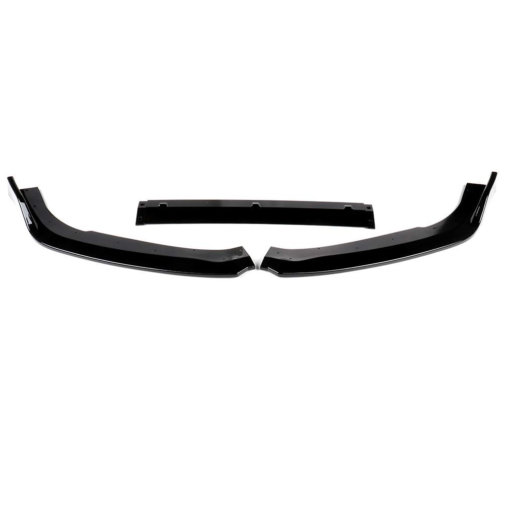 Front Bumper Lip Spoiler For Honda Accord Sedan 2018 2020 Glossy Black Abs Body Kit 3 Piece Set