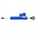Motoforti Universal Motorcycle Steering Damper Blue Adjustable Linear Stabilizer For Scooters Steetbike