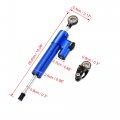 Motoforti Universal Motorcycle Steering Damper Blue Adjustable Linear Stabilizer For Scooters Steetbike