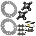 Caltric Front Wheel Hubs With Brake Discs And Pads Canam Maverick 1000r 2014-2015