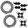 Caltric Front Wheel Hubs With Brake Discs And Pads Canam Maverick 1000r 2014-2015 
