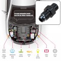 X Autohaux Black 4an Male To M10 1 0mm Thread Tube Hardline Fuel Line Adapter Oil Gas Pipe Fitting
