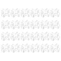 24pcs Plastic Glass Connector Suitable For 10mm Thick Cross Shaped To Clamp Fixing Bracket Rimless Clip Holder Aquarium Fish 
