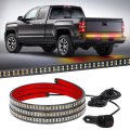 Xridonsen 60 Inch Amber Red Truck Tailgate Strobe Lights Strip 360 Led Tail Light Bar Flashing Warning Hazard Safety Rear 
