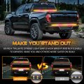 Xridonsen 60 Inch Amber Red Truck Tailgate Strobe Lights Strip 360 Led Tail Light Bar Flashing Warning Hazard Safety Rear