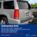 Amerilite For 2007-2014 Chevy Tahoe Suburban Gmc Yukon Rosso Red Led Replacement Tail Lights Assembly Pair Passenger And Driver
