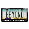 Ipick Image Black Real 3k Carbon Fiber Finish Abs Plastic License Plate Frame For Dodge Grand Caravan
