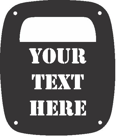 Jeeptails Put Your Text Here Contact Us Jtail Lamp Light Covers For Jeep Wrangler Tj And Yj Black Set Of 2