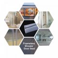 Uxcell Frameless Glass Shower Door Sweep 59 06 Long For 3 8 10mm F-type Side Seal Strip