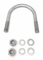Chain Link Fence U-bolts With Nuts For O D 4 X5 8 Inch Round Post