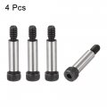 Uxcell Alloy Steel Hexagon Socket Head Shoulder Screws Bolts 1 Length 56 Dia 1 4-20 Thread 4pcs