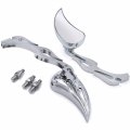 Httmt Mt252-007 Ttt002- Teardrop Mirror Compatible With Cruiser Royal Star Road V-star Warrior V-max Virago