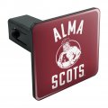 Alma College Scots Logo Tow Trailer Hitch Cover Plug Insert 1 25 In Receiver Heavy Duty Abs Plastic With Uv Resistant Resin Top