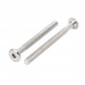 Aexit M6x70mm Nickel Nails Screws Fasteners Plated Hex Socket Head Furniture Bolts Connector Nut Bolt Sets Fastener 10pcs