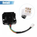 X Autohaux Voltage Regulator Rectifier Replacement For Atv Cg 125cc 200cc 250cc Gy6 150cc Metal Plastic Rubber Black 1 Pcs