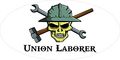 3 Union Laborer Skull Hard Hat Helmet Stickers 1 2 X H326 