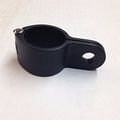 Black 1 In Crash Bar Mount Longhorn Footpeg Clamps Replacement Billet Aluminum Motorcycle Footrest Clamp 
