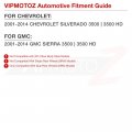 Vipmotoz Rear Center Red Led Brake Light Strip Compatible With 2001-2014 Silverado Sierra 3500hd Drw Dually Lens Left Driver