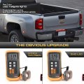 Vipmotoz Rear Center Red Led Brake Light Strip Compatible With 2001-2014 Silverado Sierra 3500hd Drw Dually Lens Left Driver