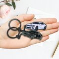 Keychain For Dodge Charger Challenger Dakota Srt Avenger Durango Caravan 392 Scat Pack Accessories 2015 2022 Zinc Alloy Metal 