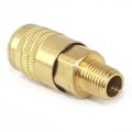Interstate Pneumatics Co1b 4 Inch Aro Series Brass Coupler 1 Male Npt 