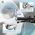 Mictuning Universal Motorcycle Mirrors 3 Inch Round Folding Bar End Side Mirror Compatible With Honda Scooter Suzuki Yamaha