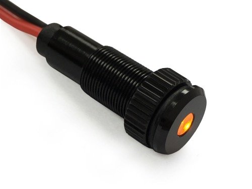 Plug-n-play Instrument Cluster Led Indicator Light Dash Bulbs Aluminum Pilot Lights Color Acrylic Lens Flush Panel Mount 5 16