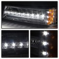 Acanii For 2003-2006 Chevy Silverado 1500 2500 3500 Chrome Housing Led Parking Lights Bumper Signal Lamps Left Right
