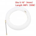 Uxcell 98 Feet 30m Nylon Fish Tape Dia 0 16in 4mm Electrical Wire Threader Cable Running Rods Pulling