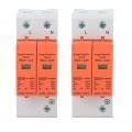 2pcs Spd Protective Device Din Rail Mounting House Arrester Protector 2p 420v Rmu1a C20 40 60 Lightniing Imax 40ka