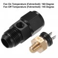 Uxcell 1 Set Auto Engine Temperature Cooling Fan Switch Fitting Adapter 10an 160 F On-145 Off