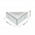 Uxcell 8pcs Angle Corner Brackets 38mm X Stainless Steel Braces Joining Support With Screws For Desk Bed Edge Silver