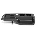 Center Console For Ford Mustang 1987 1993 Black Abs Replacement With Usb Charging Ports And Dual Cup Holders