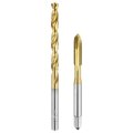 Tap And Drill Bit Set 1pcs M5 X 0 5 Metric Spiral Point Thread Screw Taps 4 5mm Twist Bits Titanium Coated Hss-6542 Tapping 