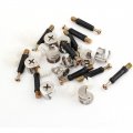 Flyshop Black Furniture Cabinet Side Connecting 1518 Cam Fitting 35mm Length Dowel Opening Nut 10 Pack