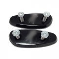 Smt-mirror Block Off Base Plates Compatible With Suzuki Gsxr 600 750 1000 Gsx-r 2001-2004 Black B00rnivkhe
