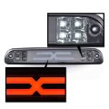 Led 3rd Rear Type X Brake Light Cargo Lamp For Ford F250 F350 F450 F550 Super Duty 1999-2016 Smoky Lens Chrome Housing 