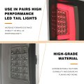 Tail Light For 2014-2018 Gmc Sierra 1500 2500hd 3500hd Pickup Truck Led Tube Bar Stop Brake Lamps Lh Rh Lamp Black Housing