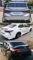 Premium Jdm Gloss Black Rear Window Visor Deflector Roof Spoiler Compatible With 2018-2023 Toyota Camry