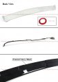 Premium Jdm Gloss Black Rear Window Visor Deflector Roof Spoiler Compatible With 2018-2023 Toyota Camry
