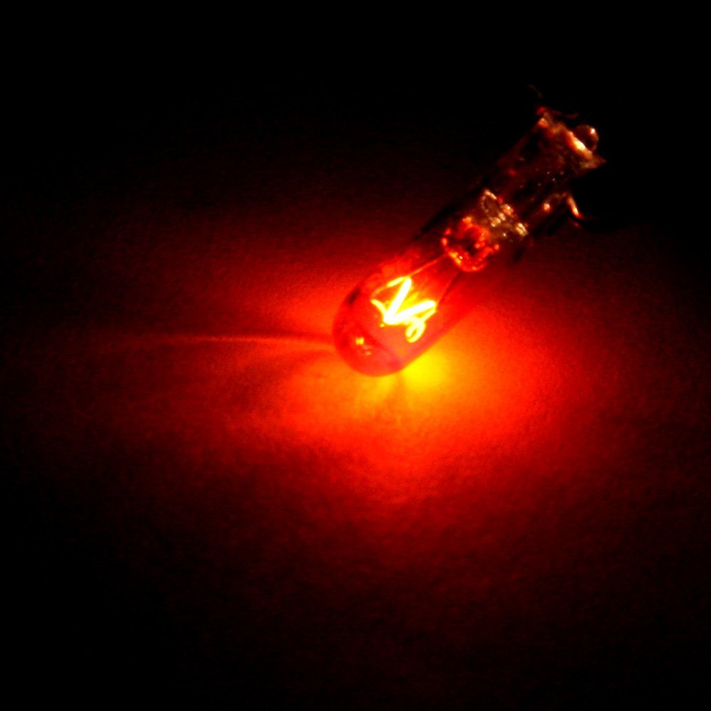20 Pack Orange T5 74 Halogen Light Bulb Super Bright Instrument Panel Gauge Cluster Dashboard Bulbs
