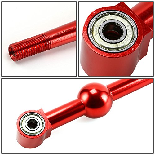Auto Dynasty For Civic Del Sol Crx Integra Dual Bend Manual Transmission Racing Short Throw Shifter Red