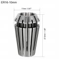 Uxcell Er16 10mm Spring Collet Chuck For Cnc Engraving Machine Lathe Milling Tool