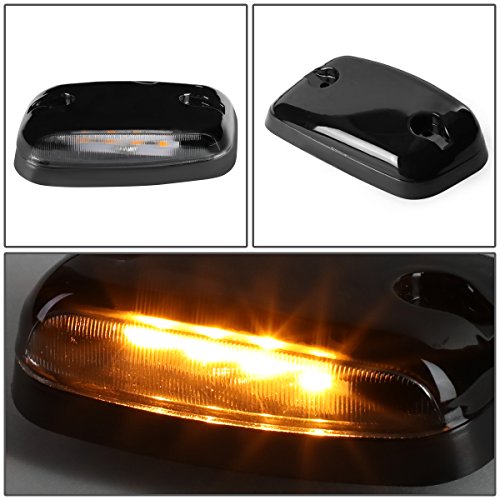 Dna Motoring Cbl-csil07-bk-y 3pcs Led Cab Roof Running Light Lamps For 07-13 Chevy Silverado Gmc Sierra
