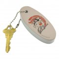 Graphics More Wonder Woman Deflecting With Bracelets Floating Keychain Oval Foam Fishing Boat Buoy Key Float