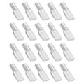 20pcs Shelf Support Pegs 5mm Spoon Shape Pins Metal Holder For Kitchen Cabinet Bookcase Silver 