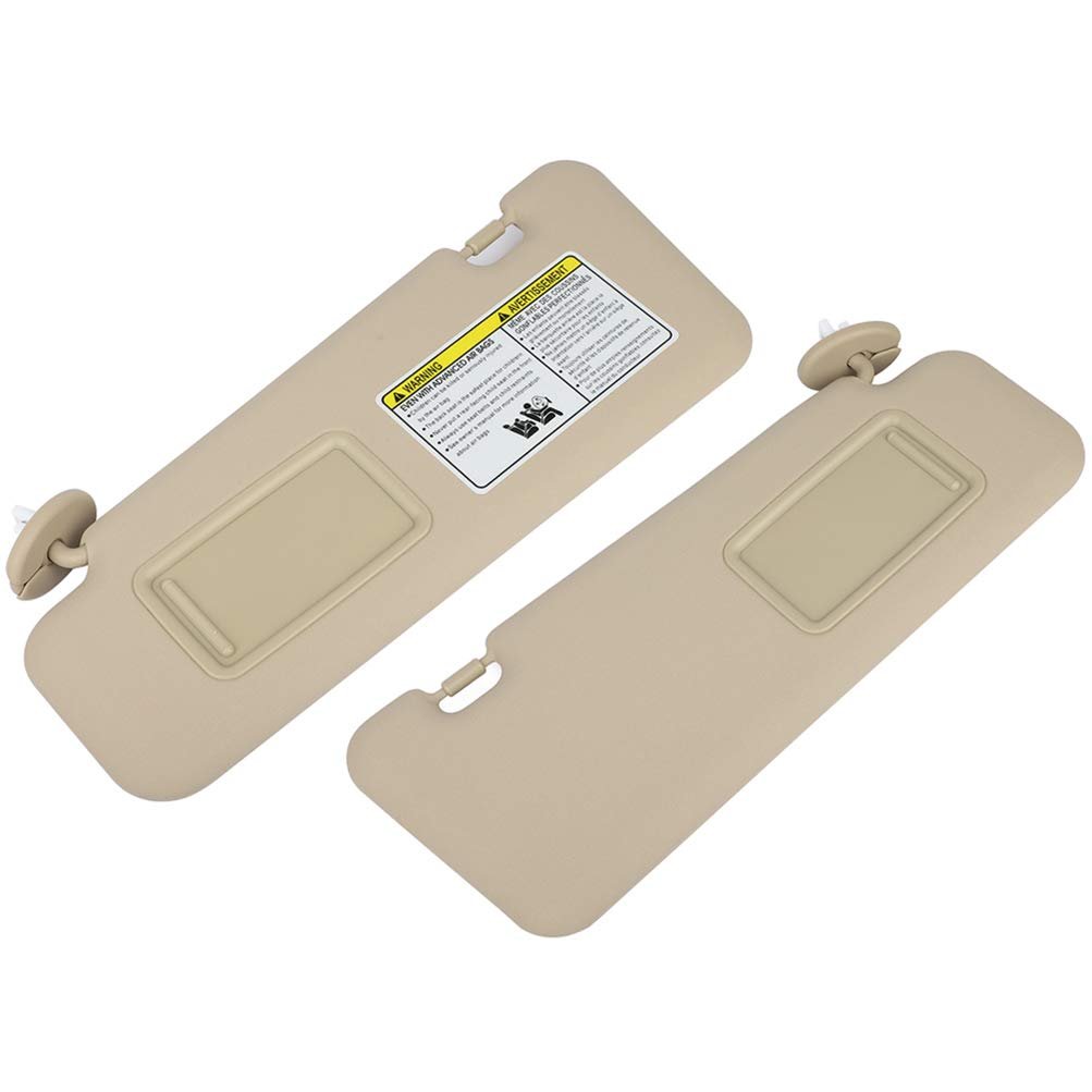 Sun Visor Fit For 2008-2013 Toyota Highlander With Sunroof Left And Right Sides Beige